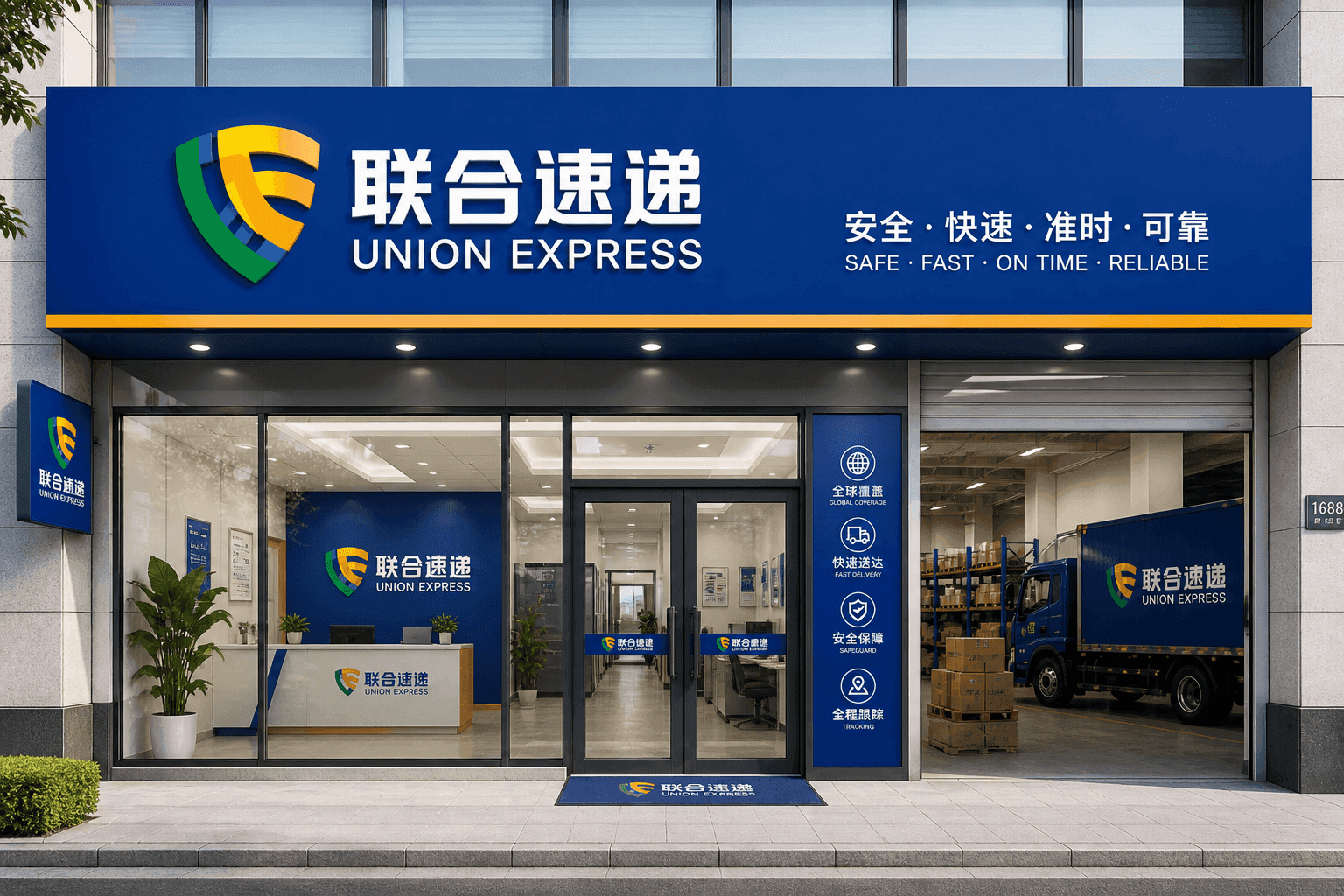 联合速递门店与品牌展示空间